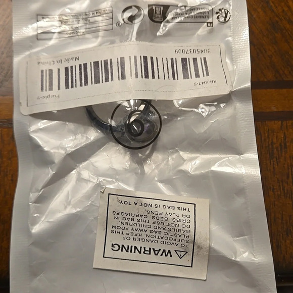 CZ Purple Stones Horse Eye Style Hypoallergenic Nickel-Free, Adjustable Size 9 - Picture 4 of 4